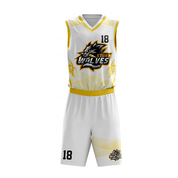 basketballuniform (12) White Yellow Basketball Uniform - Image 1