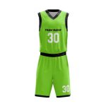 Black Green Basketball Uniform