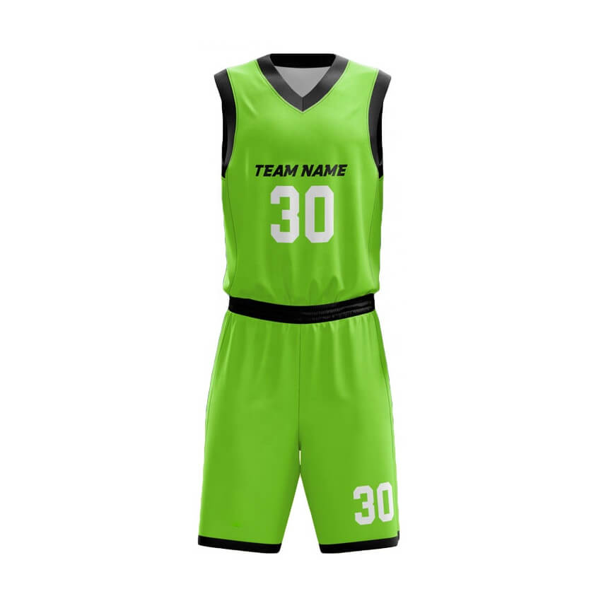 basketballuniform (8) Black Green Basketball Uniform - Image 1