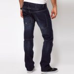 Low Straight Navy Jeans - Image 2