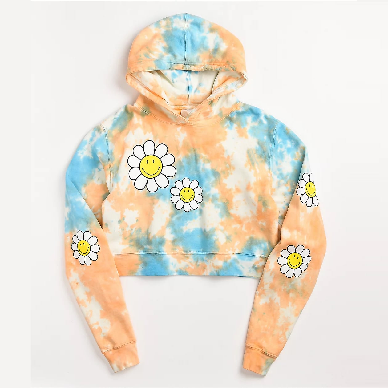 ladieshoodies (3) Tie Dye Crop Hoodie - Image 1