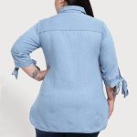 Blue Regular Fit Solid Casual Shirt - Image 2