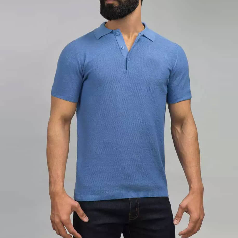 menpoloshirt (1) Blue Fashion Polo - Image 1