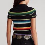 Striped Cashmere Polo Shirt - Image 2