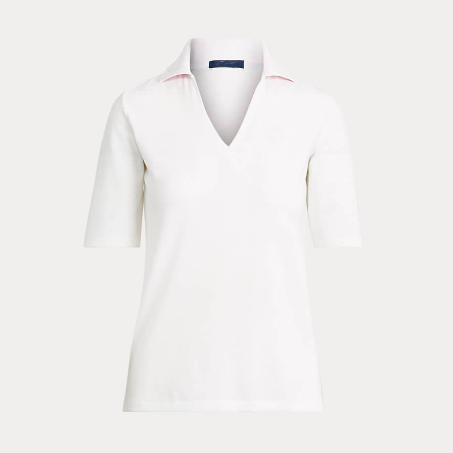 womenpoloshirt (7) Elbow-Length-Sleeve Golf Polo - Image 1